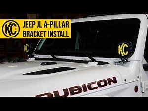 How to Install A-Pillar Light Brackets on a Jeep JL/Gladiator | KC HiLiTES