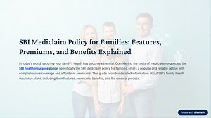 SBI-Mediclaim-Policy-for-Families-Features-Premiums-and-Benefits-Explained - SlideServe