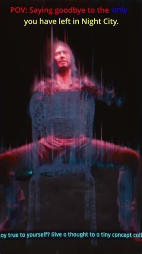 V & Johnny Silverhand's Final Goodbye 💔 (Emotional Ending POV) #Cyberpunk2077