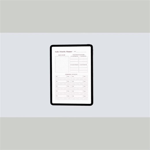 Daily Brain Dump and Priority Planner - Etsy Canada