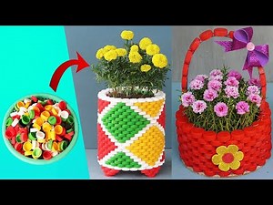 Stunning Flower Pot Ideas Using Plastic Bottle Caps | Creative & Eco-Friendly DIY Garden Decor