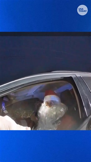 "I'll get Rudolph on you." Body camera footage captured two people dressed as Santa and Mrs. Claus being pulled over in Fulton County, Ohio, for speeding. | Knoxville News Sentinel