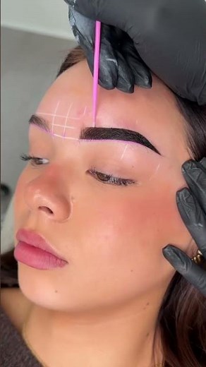 Lash V Brow Liquid Dye transformation step by step satisfying eyebrow tint shaping professional