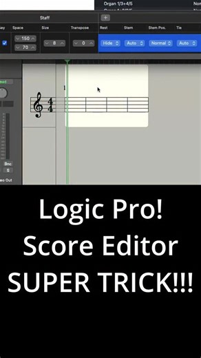 1.1K views · 14 reactions | Logic Pro! Score Editor SUPER TRICK!!! #marcozanoniacademy #lpxibymarcozanoni | LPXI by Marco Zanoni | Facebook