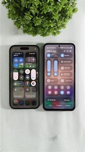 One UI 8.5 or iOS 26 Control Center ? #samsung #iphone #ios26 #oneui8