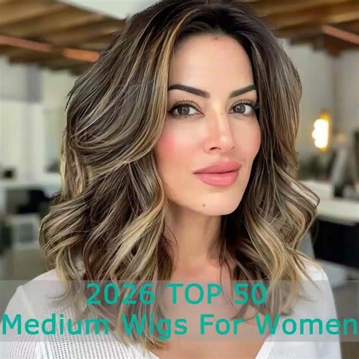 2026 top 50 Medium Wigs for women #wigs #haircut #womenwig