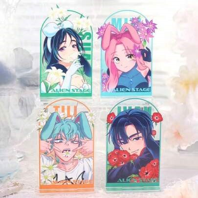 Alien Stage 4.3 X 2 Inch Acrylic Alien Bunny Series Display Stand, Anime Desktop Decor, Official ALNST Authorized Desktop Art | SHEIN