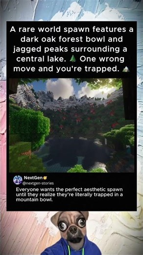 "The Gulag Seed": The Dark Oak Crater That Traps Players in a Jagged Peak Prison #Minecraft