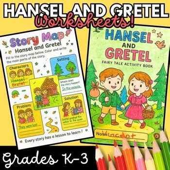 Hansel and Gretel Sequencing | Fairy Tale Story Worksheets Activities K–3