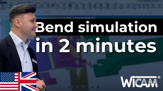 WiCAM bending simulation PNBend explained in 2 minutes! | WiCAM