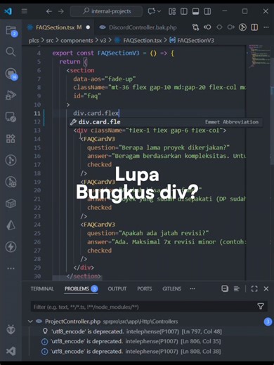Tips Emmet Wrap untuk Coding HTML dan JSX
