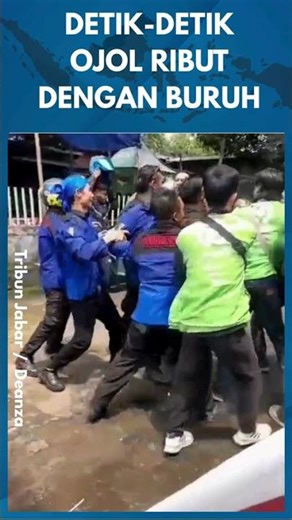 DETIK-DETIK RIBUT! Kekerasan Terhadap Ojol Oleh Oknum Buruh Saat Demonstrasi di Purwakarta