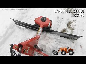Kubota Land Pride RB0560 Rear Blade In Snow on BX2380