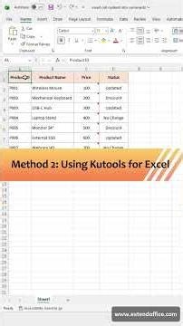 Batch insert cell values into comments in Excel #excel #kutools
