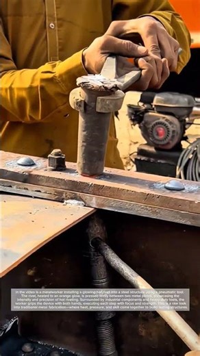 Installing Glowing Rivets – Precision in Structural Assembly!