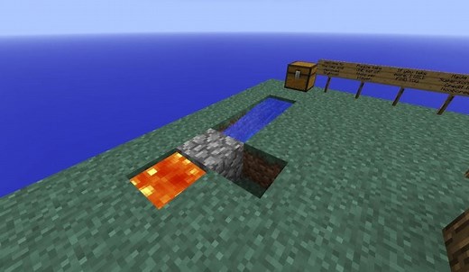 How to build a cobblestone generator in Minecraft Skyblock