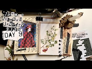 2 Journal techniques for Day 9 •Junk Journal January 2026 •Journal Challenge #junkjournaljanuary2026