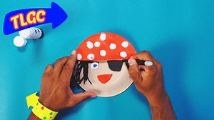 Paper Plate Pirate Puppet