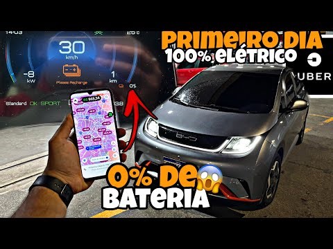 FIRST DAY on UBER BLACK with BYD DOLPHIN GS ✅ see how much is left 🤔