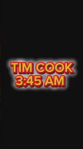 Why Tim Cook Wakes Up At 3:45 AM
