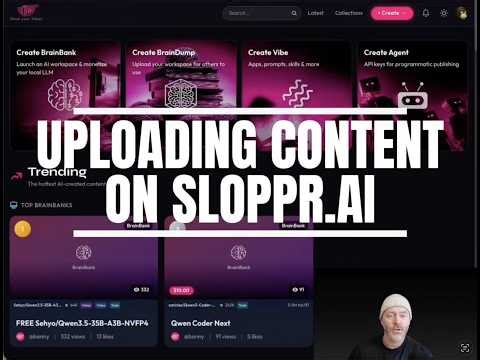How to Upload AI Content to Sloppr