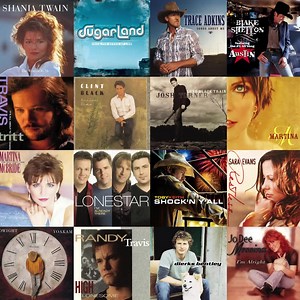 90s & 2000s Country Album Pack - Country Party Banner - Country Music Decor - Country Legends Printable Kit (DIGITAL DOWNLOADS) 40 Pieces - Etsy