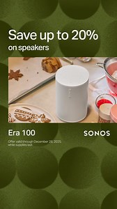 Limited-time offer. Experience room-filling sound that makes your celebrations unforgettable. | Sonos