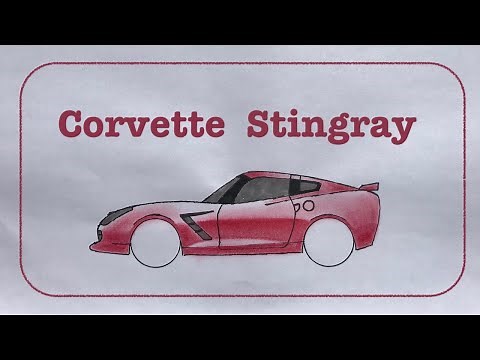 How to draw a Corvette Stingray step by step