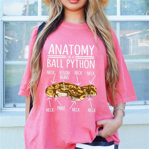 Anatomy of a Ball Python Shirt, Snake Keeper Humor Tee - Etsy UK