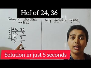 HCF by using common and long division method #HCF #longdivision #maths #learnbyks