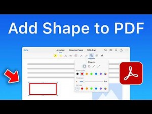 Adobe Acrobat | Insert and Customize Shapes in PDF