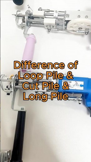 Loop Pile vs Cut Pile vs Long Pile | Rug Tufting Texture Comparison #tufting #tuftinggun #rugtufting