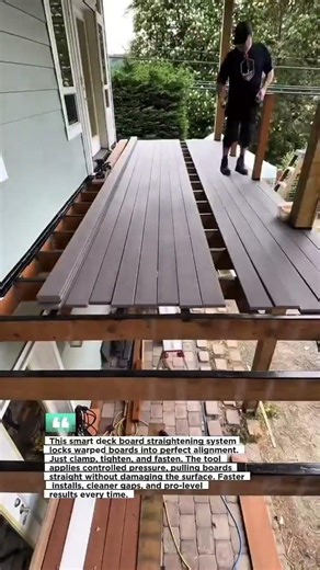 Perfect Deck Boards Fast with Smart Clamps! #Decking #Construction #Tools