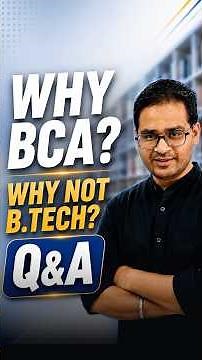 🎯Why I Chose BCA Over B.Tech? 🤔 | Why BCA Not BTech: PCM Students Reality?! #BCA #BCAvsBTech