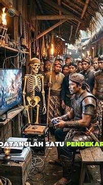 Apa yang terjadi kalau kamu bawa genset dan ps5 ke jaman Majapahit‼️#shorts #storytelling #skeleton