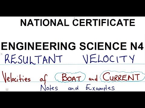Engineering Science N4 Resultant Velocity - Velocities of Boat and Current ‪@mathszoneafricanmotives‬