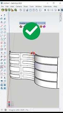 🔥 How to Draw a Line & Offset on Curved Surface in SketchUp! Tool on Surface Plugin #design #shorts