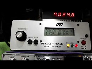 Decidificador CW e RTTY MFJ-462B video 2
