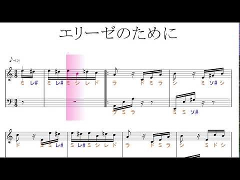 For Elise (Für Elise) Beethoven sheet music with Do.Re.Mi