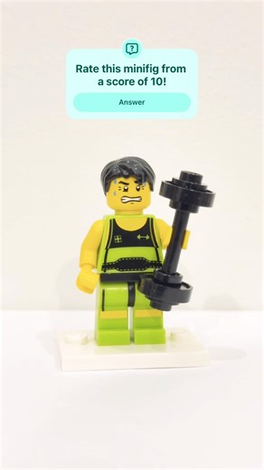 LEGO Minifigure 8684 Weightlifter #lego #legominifigures #minifigures