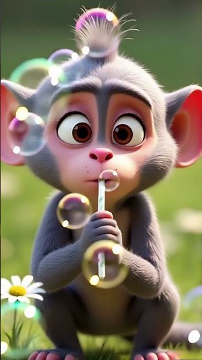 Muffi and Oak Mission: How a mouse flies with bubbles #muffi_stories #shortvideo