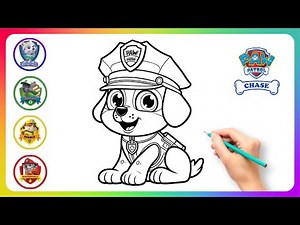 How to Draw Paw Patrol The Movie 🐾 Drawing Paw Patrol Chase