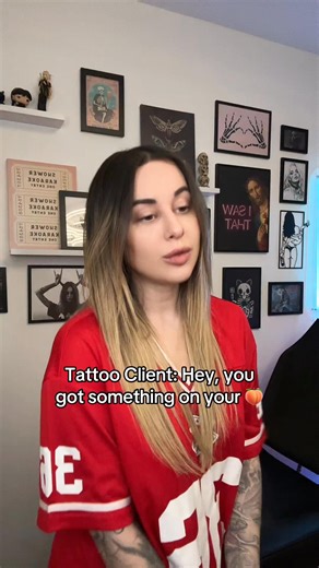 Lola | tattoo artist 💉🖤 on Instagram: "I swear i was just checking the symmetry of your tattoo, but my eyes definitely got stuck there 👀😉 #unhingedgoddess #datingmemes #tattooartistlife #cheeky #clientview #tattooshophumor #texas #california #skinglowtattoo #melroseinktone"