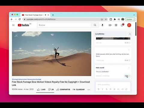 How to take notes in youtube - LunaNotes (Free Chrome Extension)