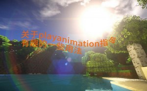 关于playanimation指令有趣的一些用法