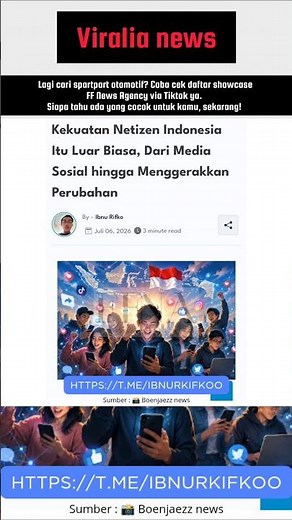 Kekuatan Netizen Indonesia Itu Luar Biasa, Dari Media Sosial hingga Menggerakkan Perubahan