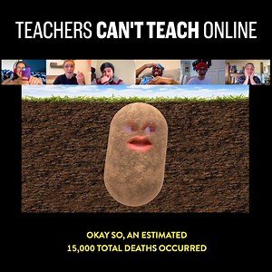 "Oh yeah, it's super easy to keep the attention of 30 students over a video call." | Smosh