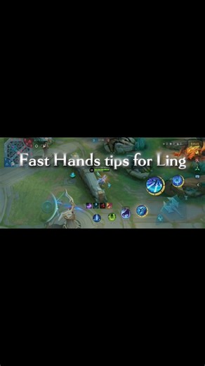 Fast hand combo tutorial for ling✅ #mobilelegends #tutorial #mlbbcreator