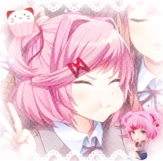 Natsuki y su mundo en Doki Doki Literature Club