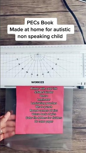 PECs book made at home